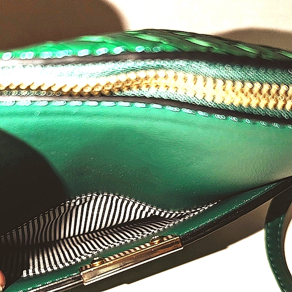 ✳️ NWT! Deluxity L.A. Crossbody Bag In Green - Picture 8 of 11